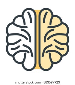 Human Brain Vector Icon