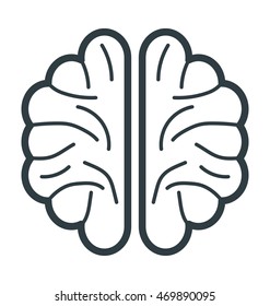 Human Brain Vector Icon