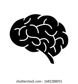 Human brain vector icon. brainstorm illustration sign. creativity symbol. genius logo.