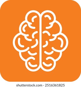 Human brain Vector Icon Design Illustration