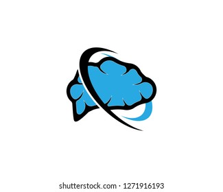 Human brain vector  illustration