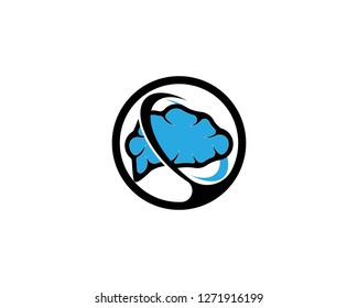Human brain vector  illustration