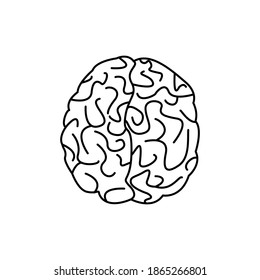 cerebro humano. ilustración vectorial. cerebro de icono. abstracto