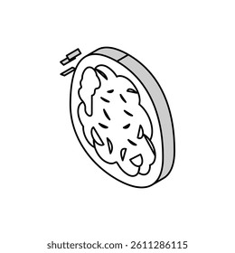 human brain x-ray isometric icon vector. human brain x-ray sign. isolated symbol illustration