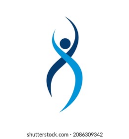 El ser humano puede ser utilizado para iconos, signos, logotipos, etc