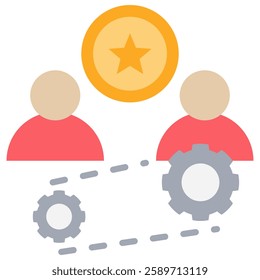 Human Capital Icon Element For Design