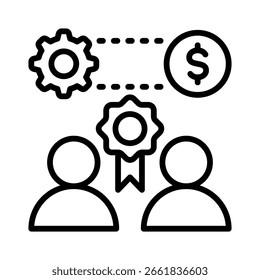 Human Capital Icon Element für Design
