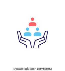 Icono de Capital Humano en vector. Logotipo