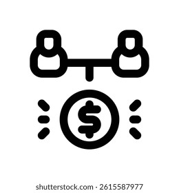 human capital line icon. Clean and minimalist vector icon for websites, mobile apps, presentations, and logos. Fully scalable and customizable for any project.