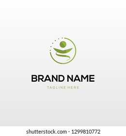 Human Care Abstract Creative Modern Business Logo
