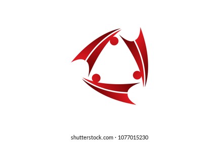 Human care logo, support group,