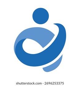 Modelo de vetor de logotipo de cuidados humanos