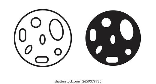 Human cells icon set, line and black glyph style for food app website.