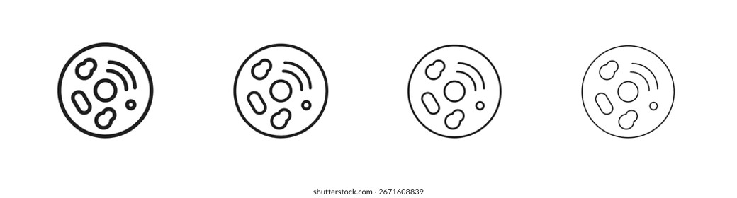 Ícone de células humanas ilustração vetorial, ícone de design de linha. Traçados editáveis.