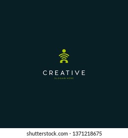 Human Cellular Phone Creative Technology Logo