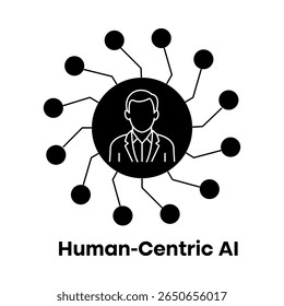 Human Centric AI Symbol – Diseño inteligente centrado en el usuario