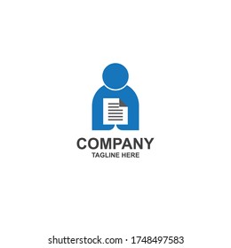human with challenge logo design, icon, vector, element, template