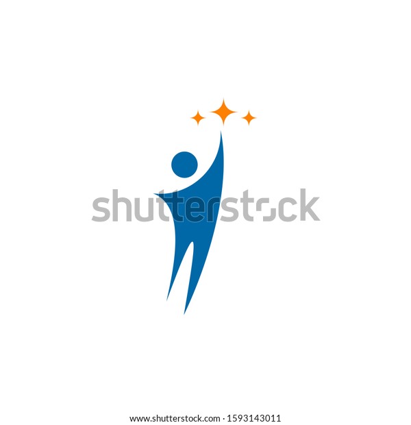 Human Character Icon Logo Design Inspiration Stock Vector (Royalty Free ...