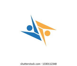 Human character icon and symbol