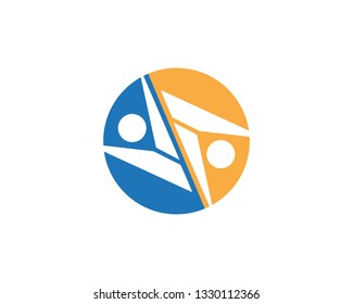 Human character icon and symbol