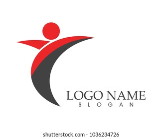 Human character logo design
