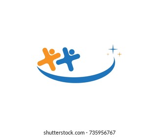 Human character logo design