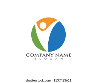 Human character logo icon