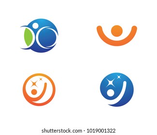 Human character logo sign