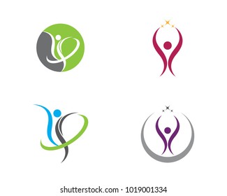 Human character logo sign
