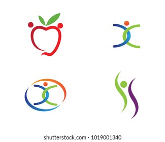 Human character logo sign