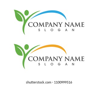 Human character logo sign