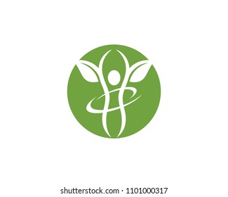 Human character logo sign