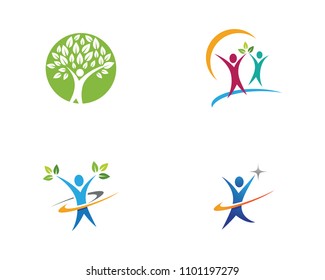 Human character logo sign