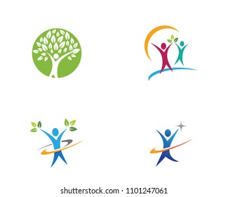 Human character logo sign