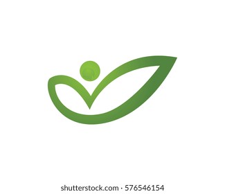 Human character logo sign