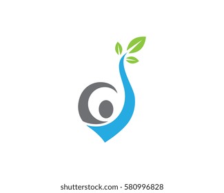 Human character logo sign