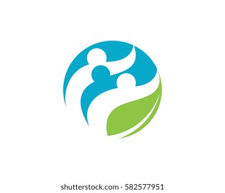 Human character logo sign