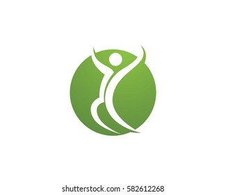 Human character logo sign