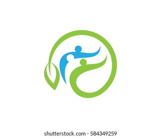 Human character logo sign
