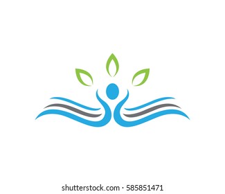 Human character logo sign