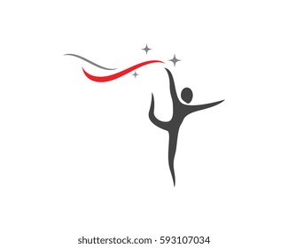 Human character logo sign