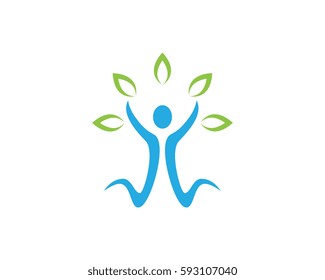 Human character logo sign