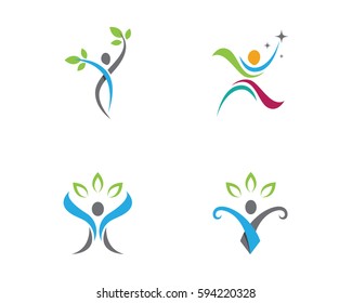 Human character logo sign