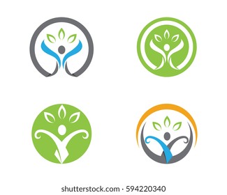 Human character logo sign