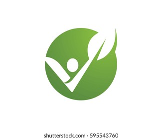 Human character logo sign