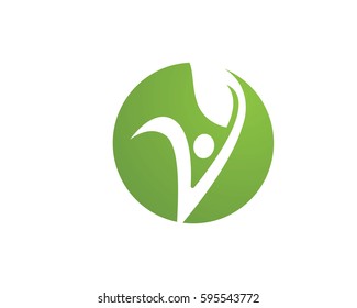 Human character logo sign