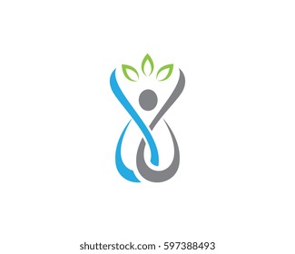 Human character logo sign