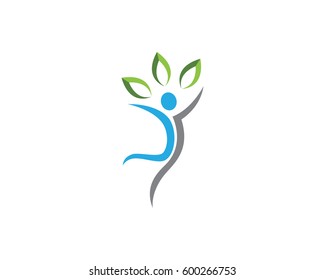 Human character logo sign