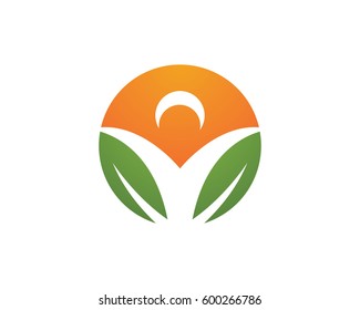 Human character logo sign