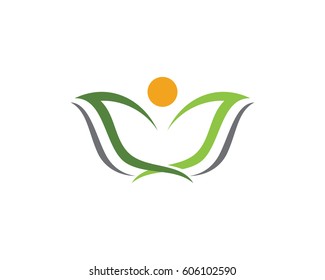 Human character logo sign